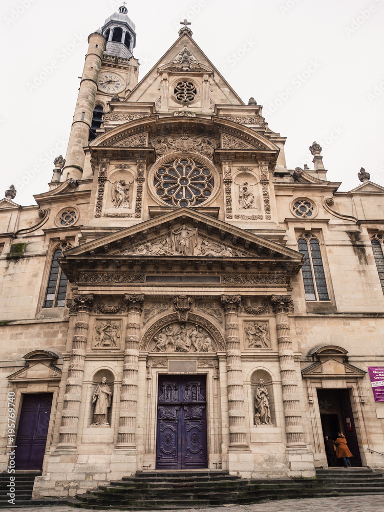 St. Stephen's Church of the Mount (in French: église Saint-Étienne-du-Mont) is a place of Catholic worship in Paris located in the Latin quarter.