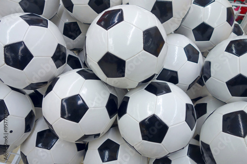 Background of soccer balls