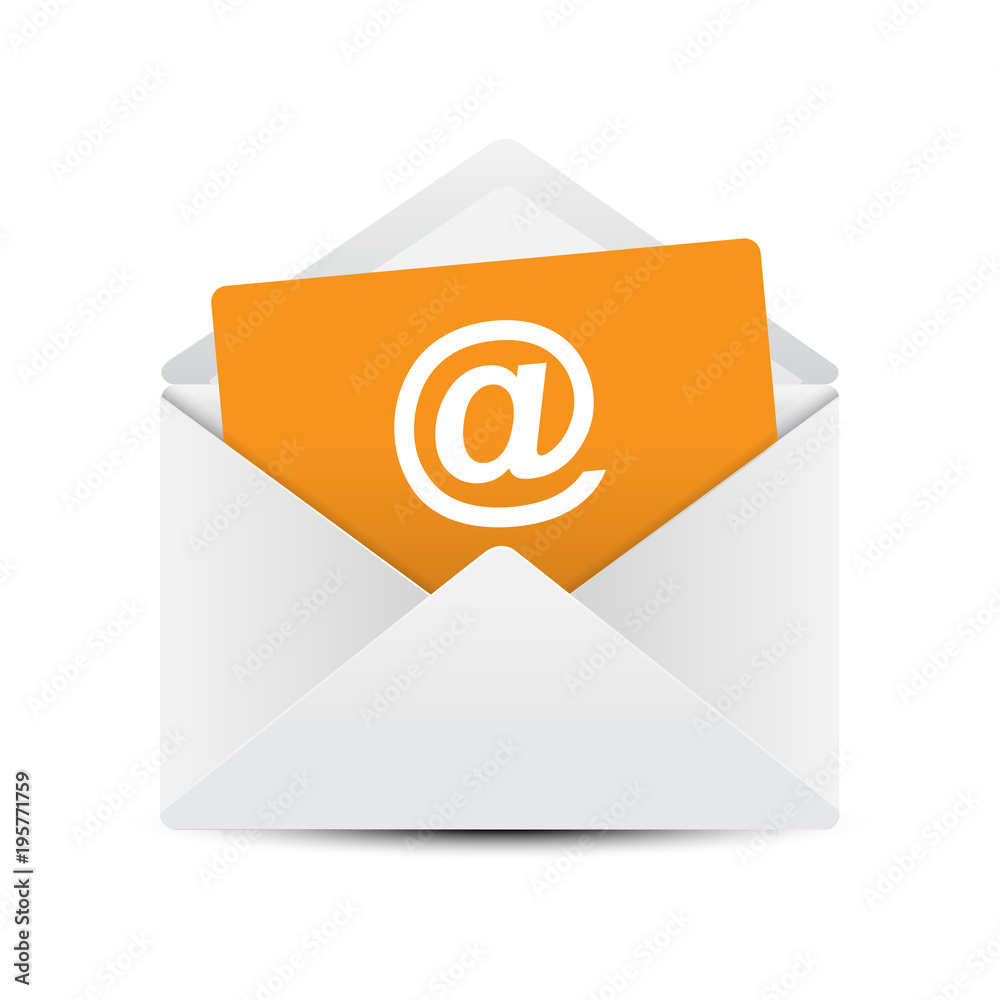 Email Envelope Concept, Vector Illustration