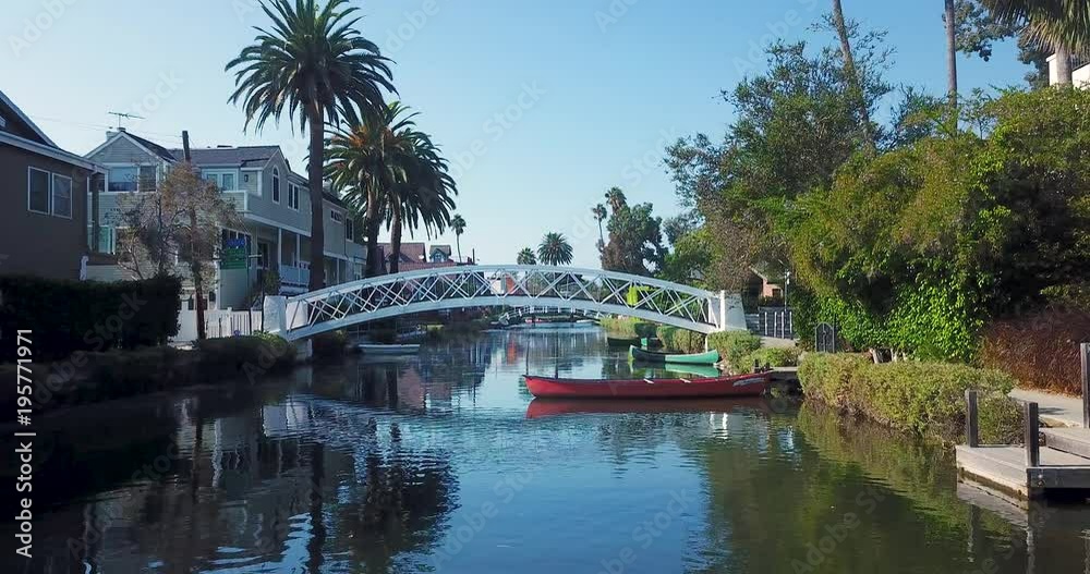 Santa monica rivers 4K drone