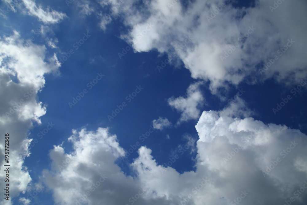 blue sky and white clouds blue sky and white clouds