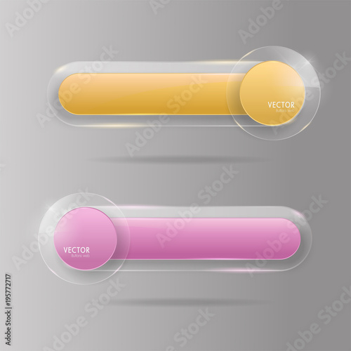 buttons web glass colorful V4