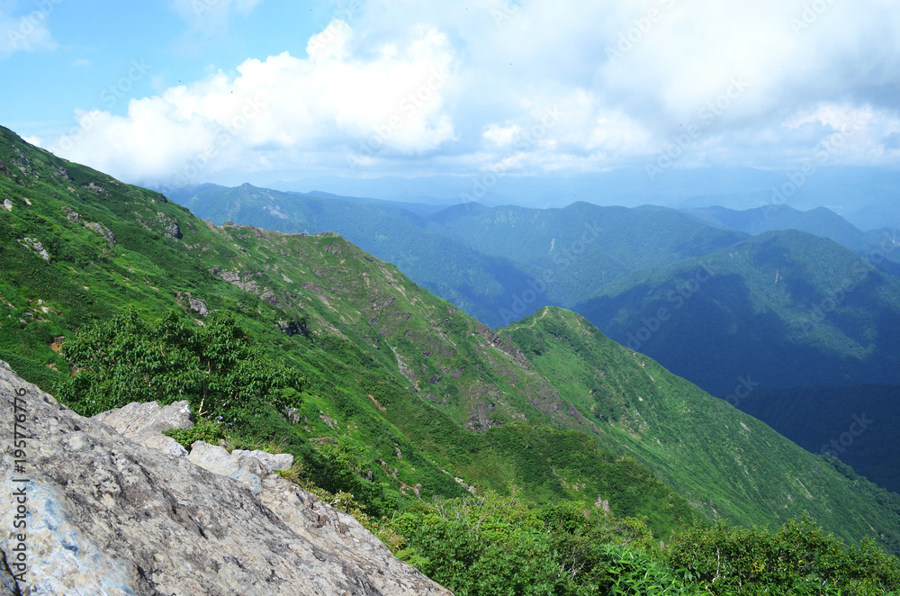谷川岳登山道からの風景