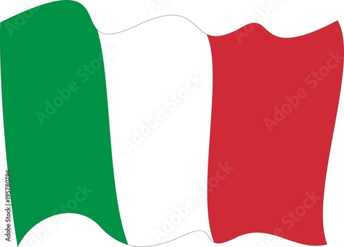 waves Flag of Italy-The national flag of Italy. The symbol of the state on wavy silk fabric. Realistic vector illustration.
Waving flag of Italy, vector