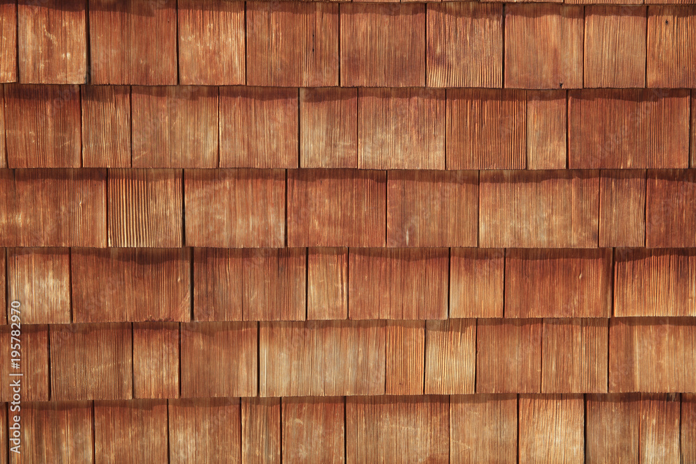 Abstract wooden texture of cedar shingles in Austria Abstract wooden texture of cedar shingles in Austria