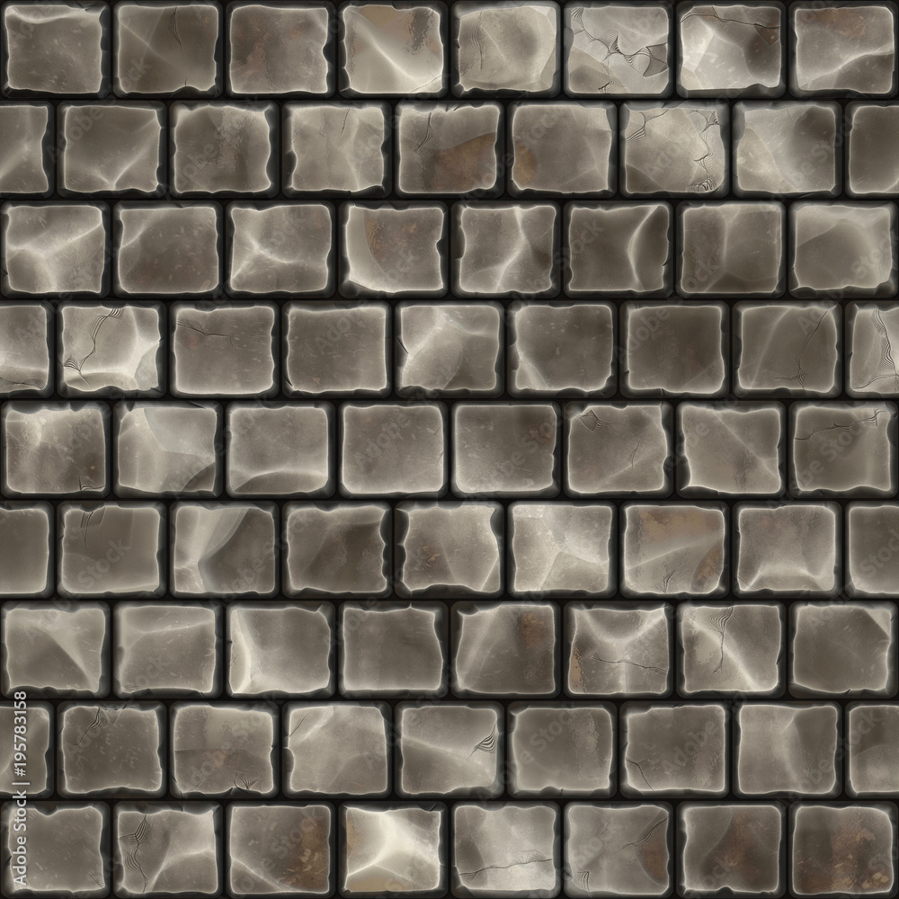 Stylized Stone Brick Texture, Cartoon style Stylized Stone Brick Texture, Cartoon style