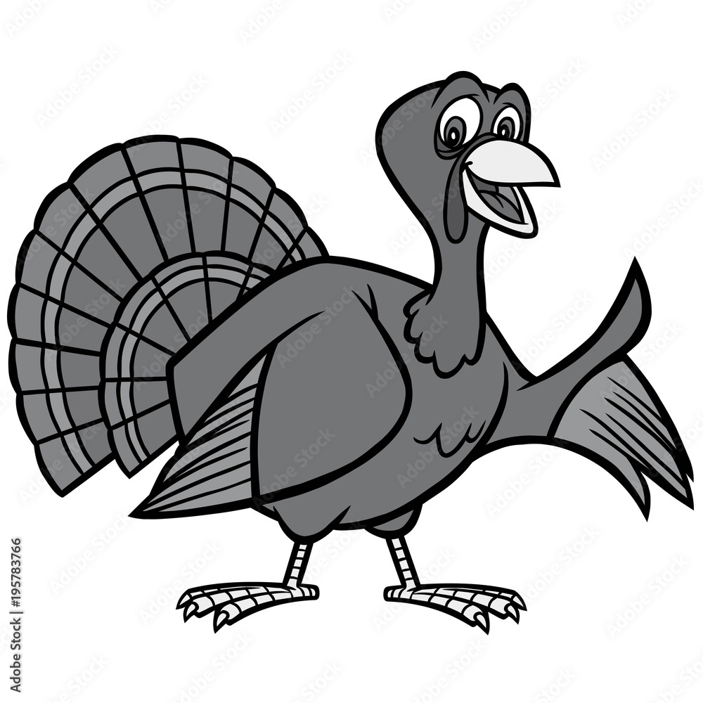 Thanksgiving Turkey Illustration - A vector cartoon illustration of a Thanksgiving Turkey mascot. Thanksgiving Turkey Illustration - A vector cartoon illustration of a Thanksgiving Turkey mascot.
