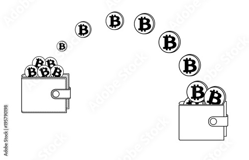 transfer bitcoin in the wallet