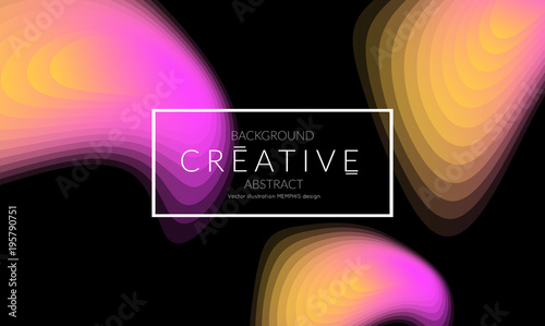 Template with Fluid gradient shape with transparent blend