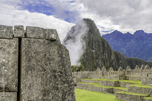 Mist around Machu Picchu, Peru photo