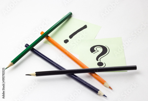 Wallpaper Mural Pencils on white background with stickers and signs Torontodigital.ca