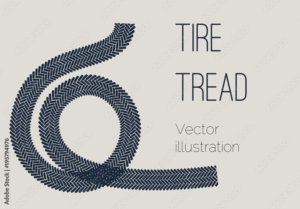 Vector Motorbike Tire Tread Background - Simple Transport Template for ...