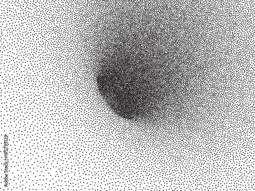 Vector Stippled Torus Hole  -  Hypnotic Tunnel - Abstract Dotted Background 
