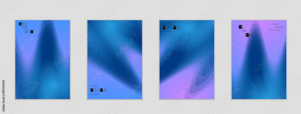 Fototapeta premium Template with Fluid gradient shape with transparent blend