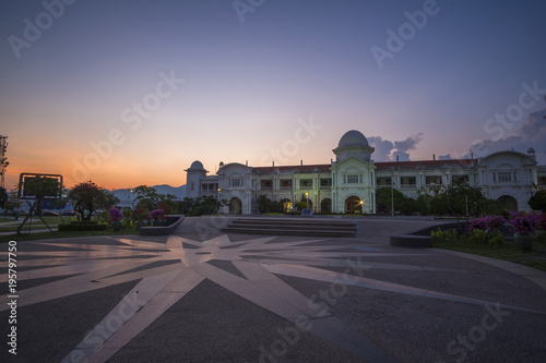 Beautiful view of Ipoh,Perak,Malaysia with stunning sunset. Soft focus,motion blur due to long exposure © airell