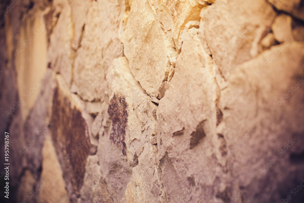 Obraz premium Close-up shot of stone blocks