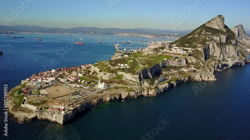 Famous Gibraltar which is oversea British territory, Iberian Peninsula