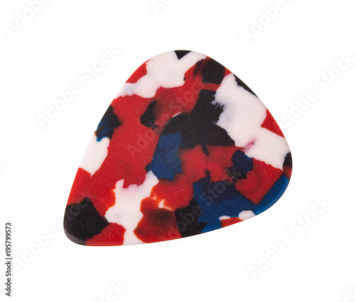 A plectrum guitar pick