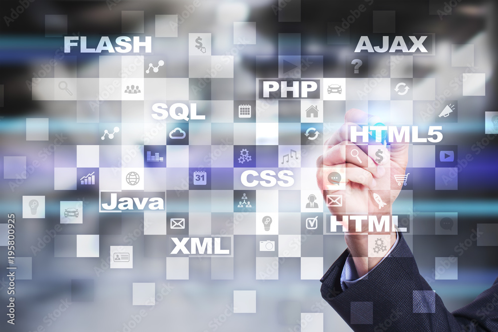 Web development. Programming. Internet and technology concept. Web development. Programming. Internet and technology concept.