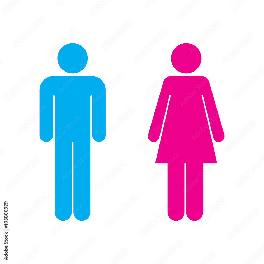 male icon and female icon, isolated vector male icon and female icon, isolated vector