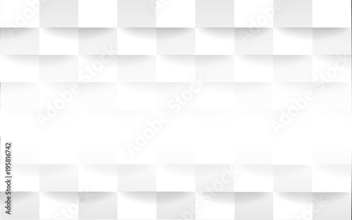 Abstract white square geometric texture background