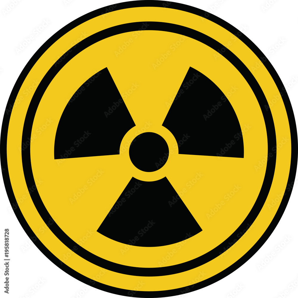 Round Yellow Nuclear power mark 1 Round Yellow Nuclear power mark 1