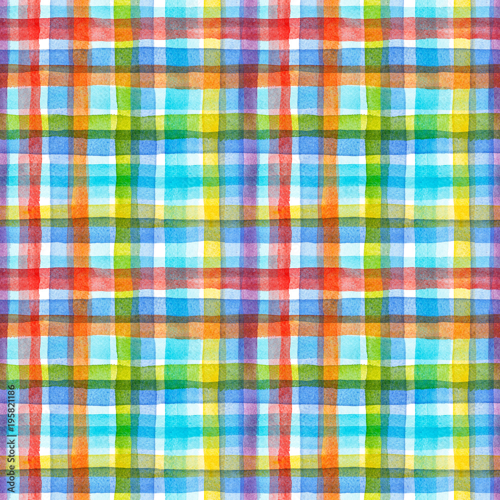 Watercolor rainbow stripes pattern Watercolor rainbow stripes pattern