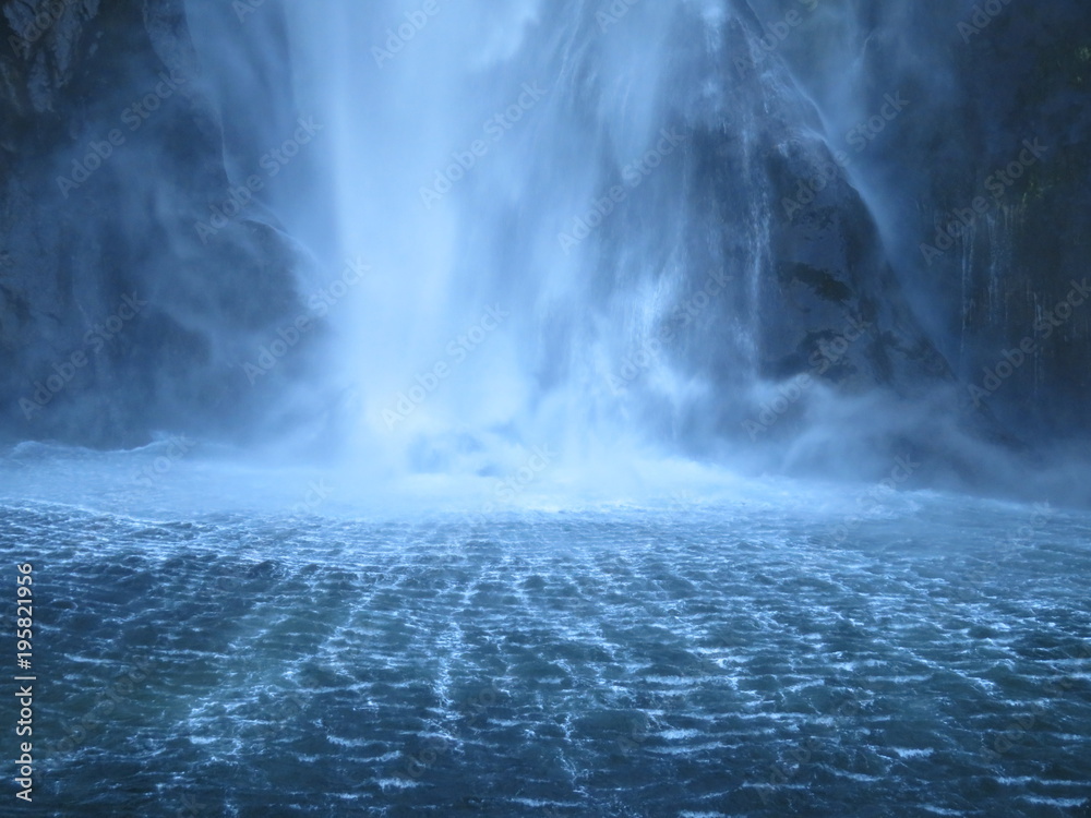 Naklejka premium End of the waterfall