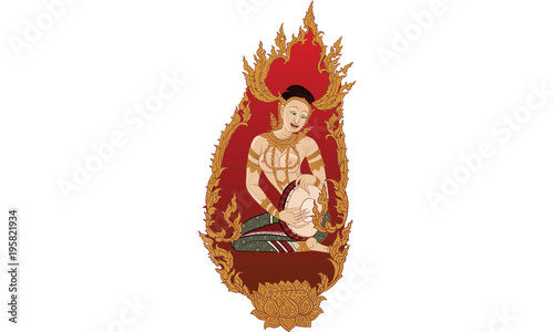 Thai traditional painting, tattoo