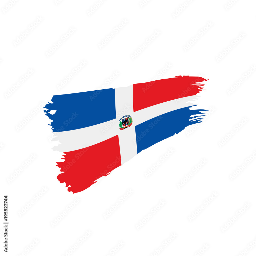 Dominicana flag, vector illustration Dominicana flag, vector illustration