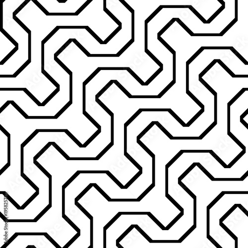 Design seamless monochrome zigzag pattern