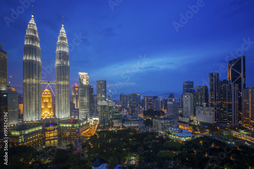 Cityscape of Kuala lumpur city