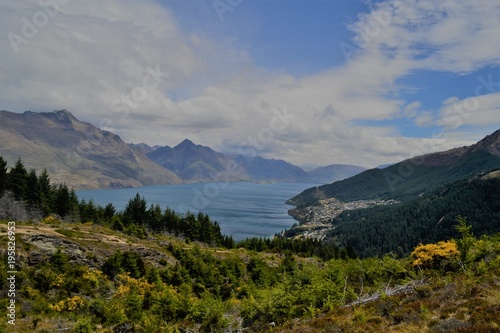 Queenstown, New Zealand, Mountains, panorama