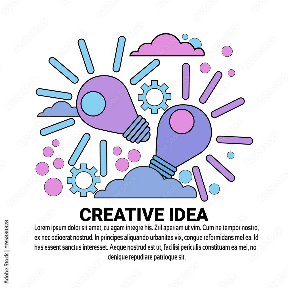 Fototapeta premium Creative Idea New Project Plan Concept Banner With Copy Space Vector Illustration