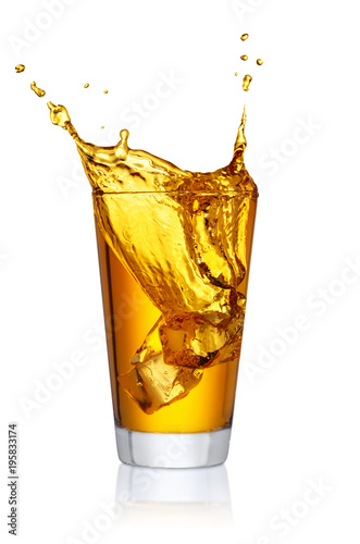 glass of splashing drink