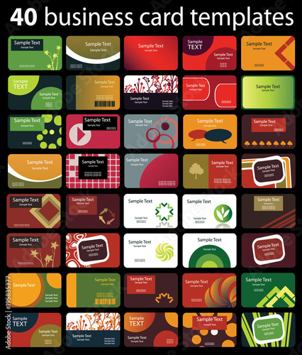  40 Colorful Business Cards