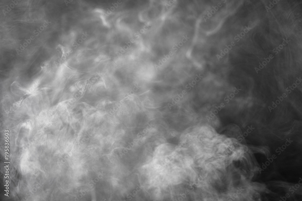 White smoke texture on a black background. Texture and abstract art White smoke texture on a black background. Texture and abstract art