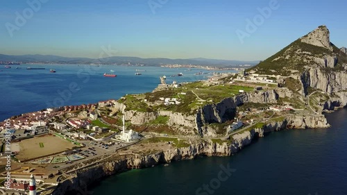 Famous Gibraltar which is oversea British territory, Iberian Peninsula