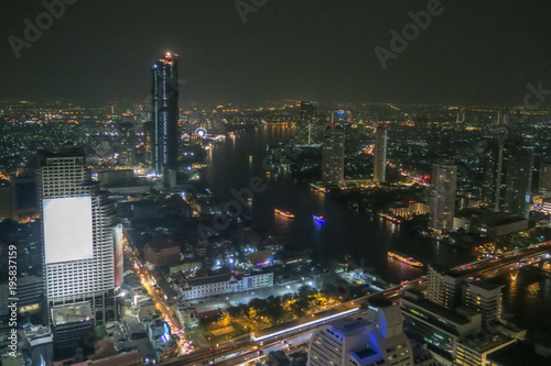 Photography Bangkok Cityscape at Night