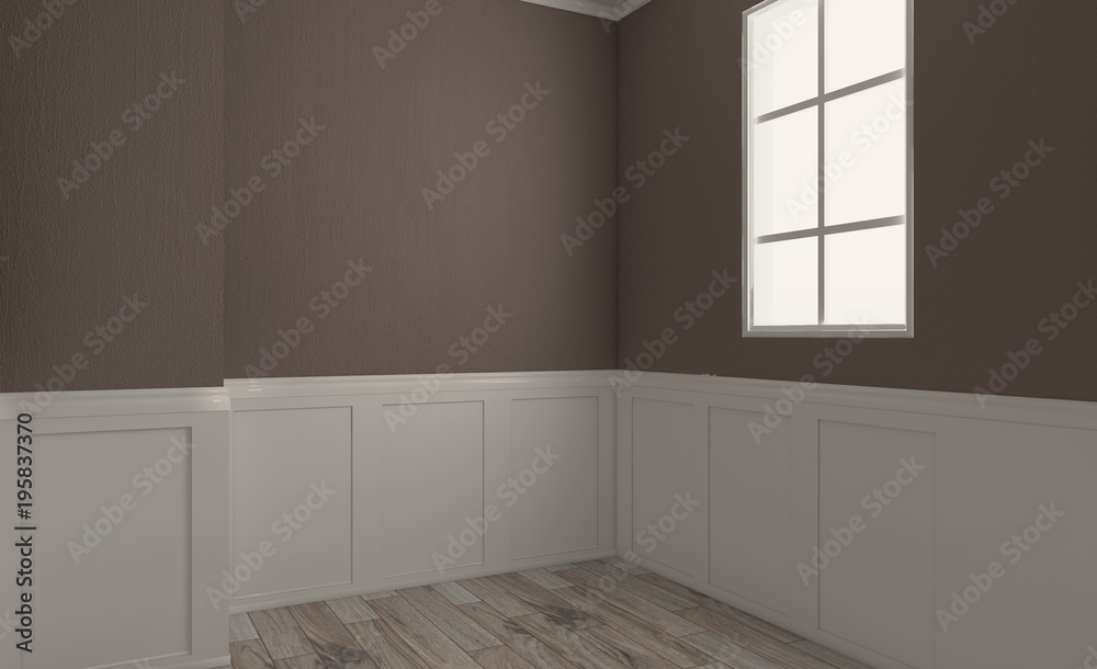 Fototapeta premium Modern Empty bathroom. 3D rendering.