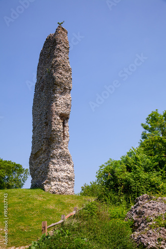 Bramber Castle remains West Sussex  South East England UK photo