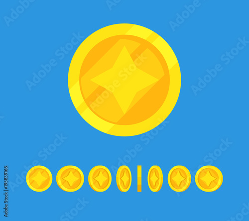 Coins stack vector illustration, flat coin money stacked icon flat, golden penny cash pile, treasure heap isolated on color background