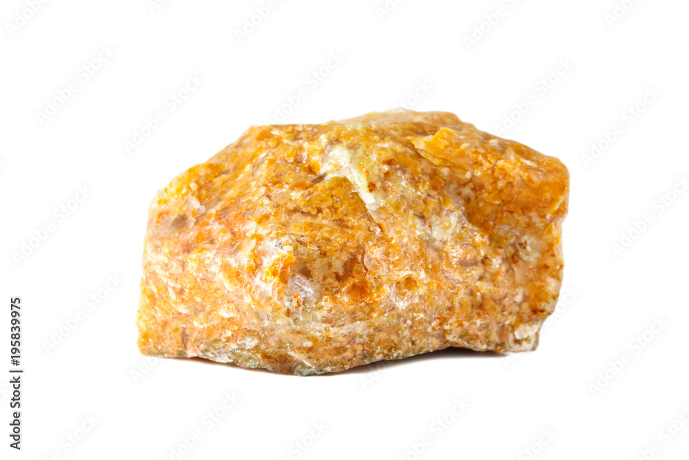 Macro shooting of natural gemstone. The raw mineral is opal, Madagascar. Isolated object on a white background. Macro shooting of natural gemstone. The raw mineral is opal, Madagascar. Isolated object on a white background.