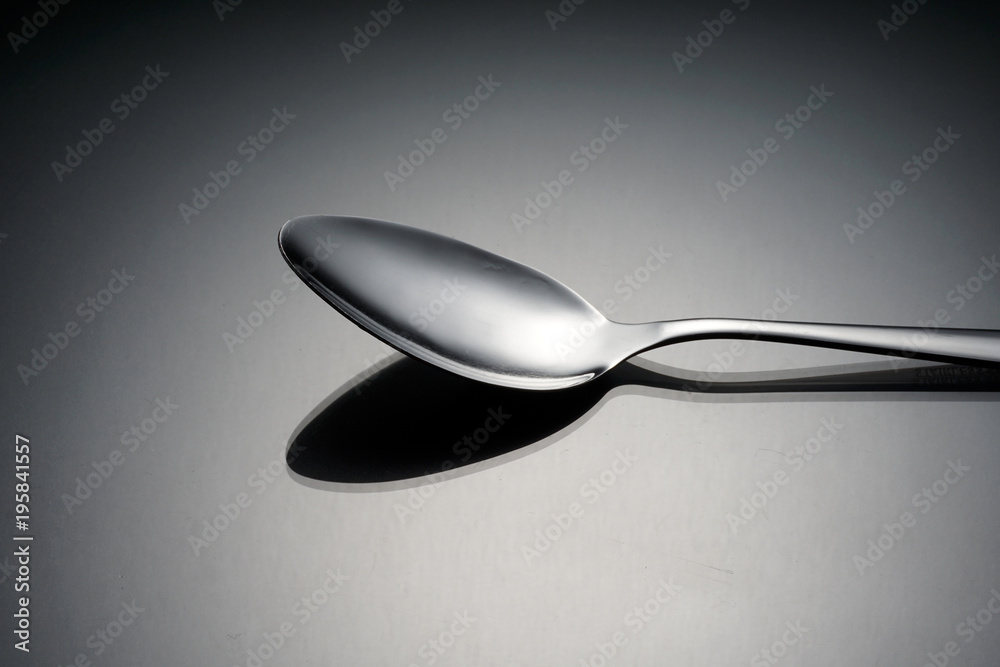 Cutlery concept over black background Cutlery concept over black background