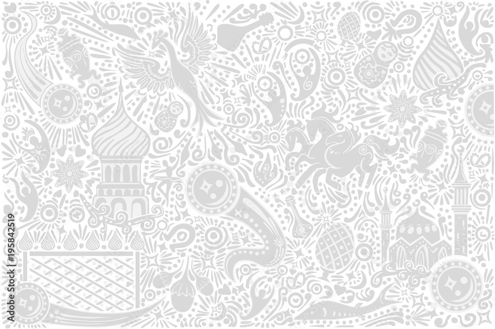Russia World Cup White Pattern Russia World Cup White Pattern