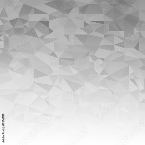 Fototapeta Naklejka Na Ścianę i Meble -  Grey Polygonal Background. Triangular Pattern. Low Poly Texture. Abstract Mosaic Modern Design. Origami Style