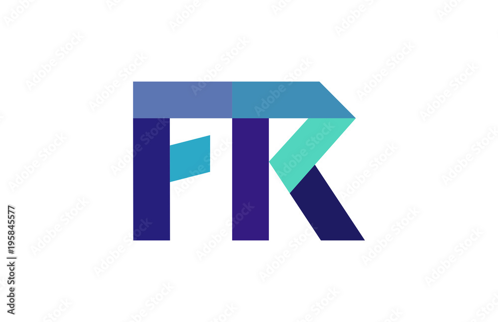 FR Ribbon Letter Logo FR Ribbon Letter Logo