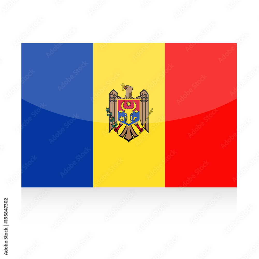 Moldova Flag Vector Icon