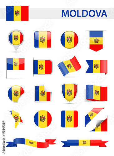 Free Download Moldova Flag Vector Set - GFXLoad