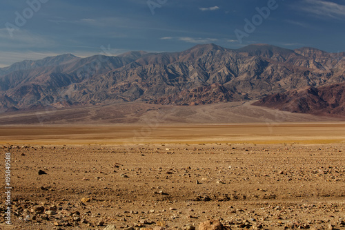 View along Badwater Road in Death Valley National Park, California, USA
